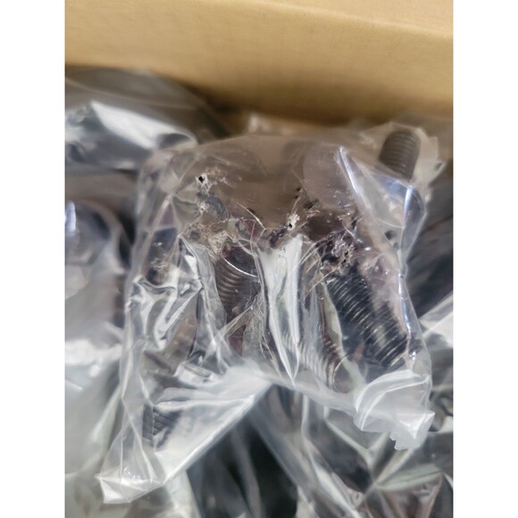 4.5 In Caster Wheels with Ball Bearings Brake Heavy Duty Casters Set of 4 +bolt - Picture 7 of 7